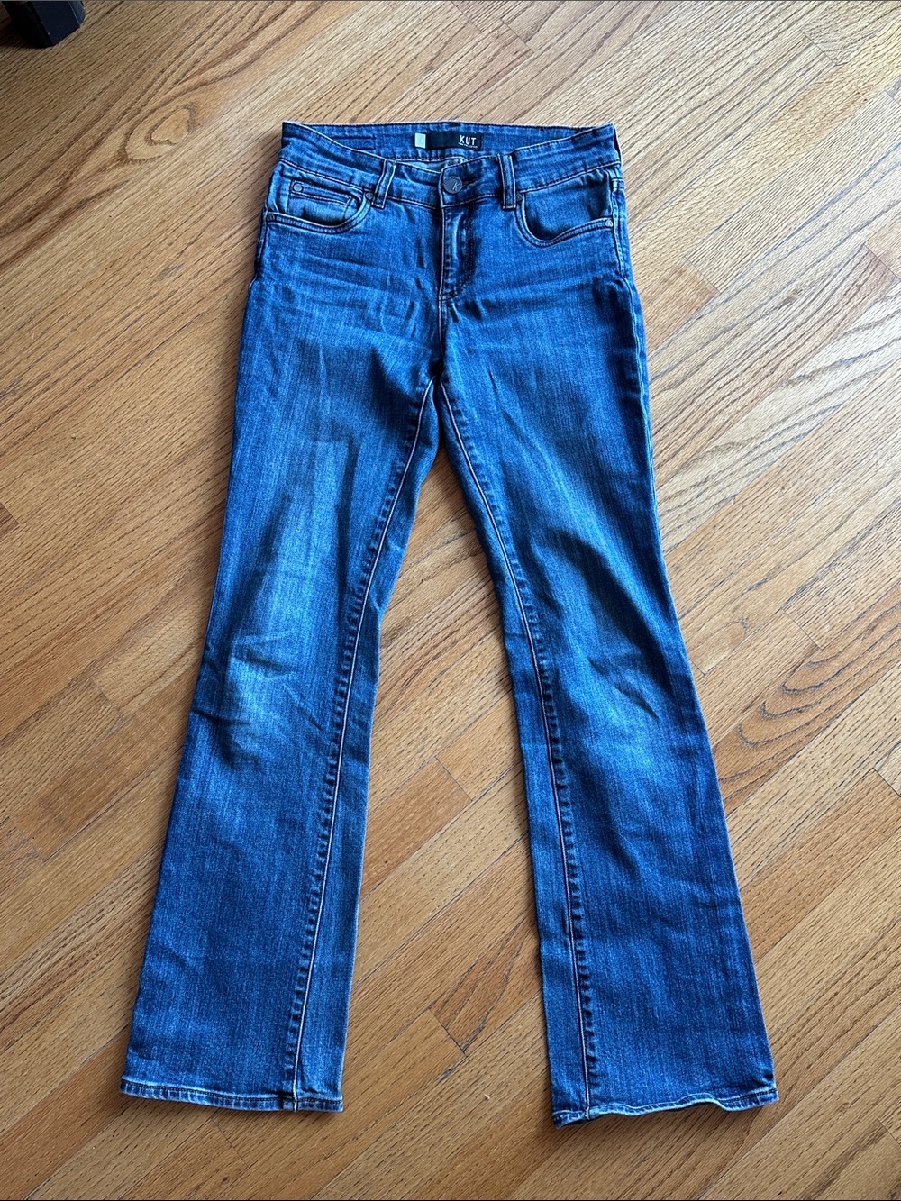 Kut from the Kloth Natalie Medium/Dark Wash Bootcut Jeans